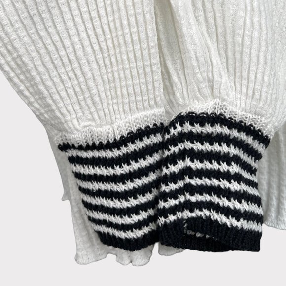 Free People Women's Snow Day Tunic Top Balloon Sleeve Knit Thermal Shirt Size S - Picture 10 of 16